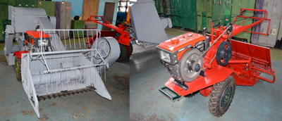 Harvester attachment (left) and transplanter attachment (right) (Photo from DOST-MIRDC)