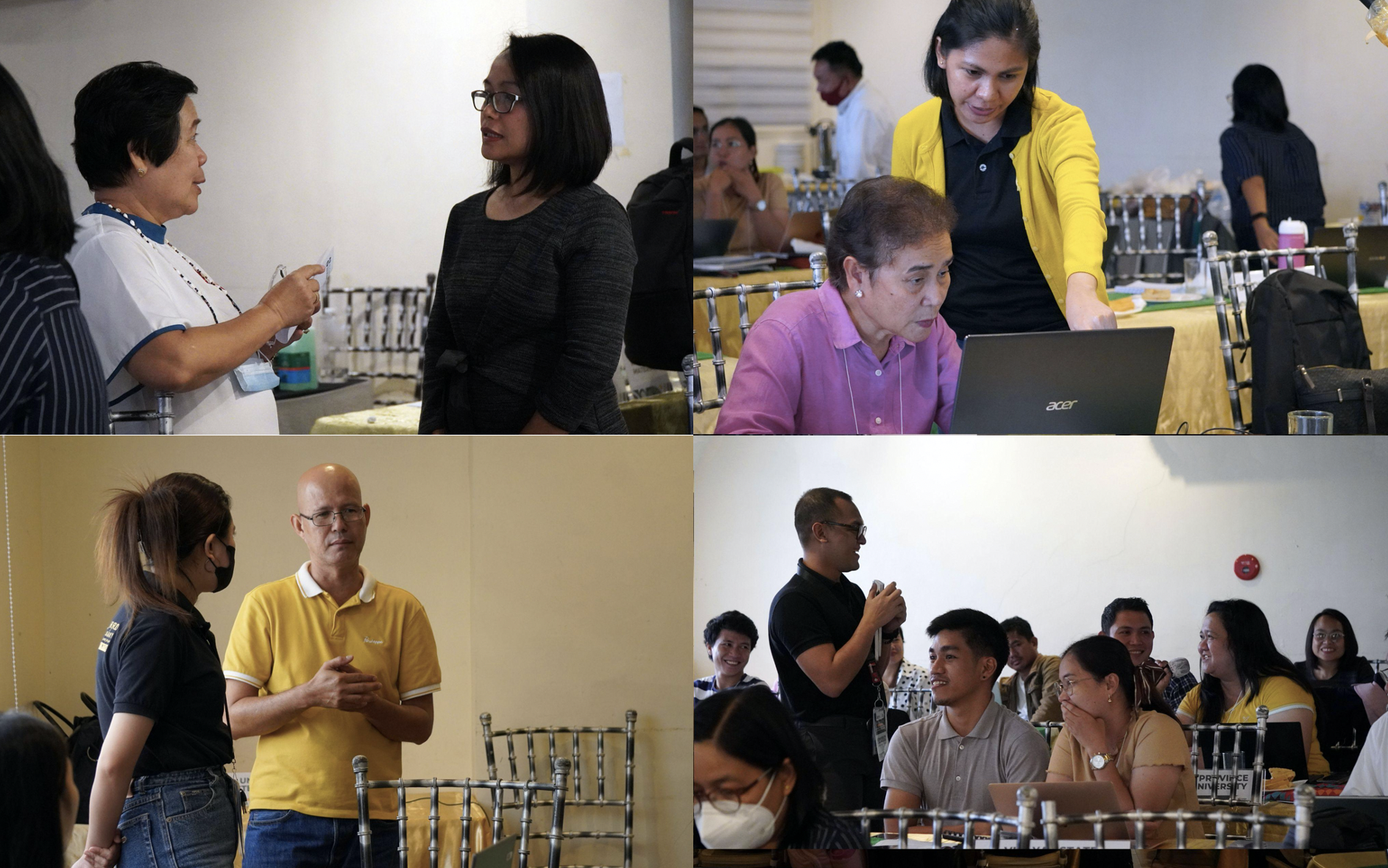 Director Ms. Leilani D. Pelegrina and other staff of DOST-PCAARRD Crops Research Division as they answer queries and guide the participants during the proposal writing workshop. (Image credit: Crops Research Division, DOST-PCAARRD)
