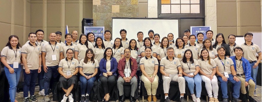 The resource persons, organizers, and participants of the week-long Ecosystem Accounting Training