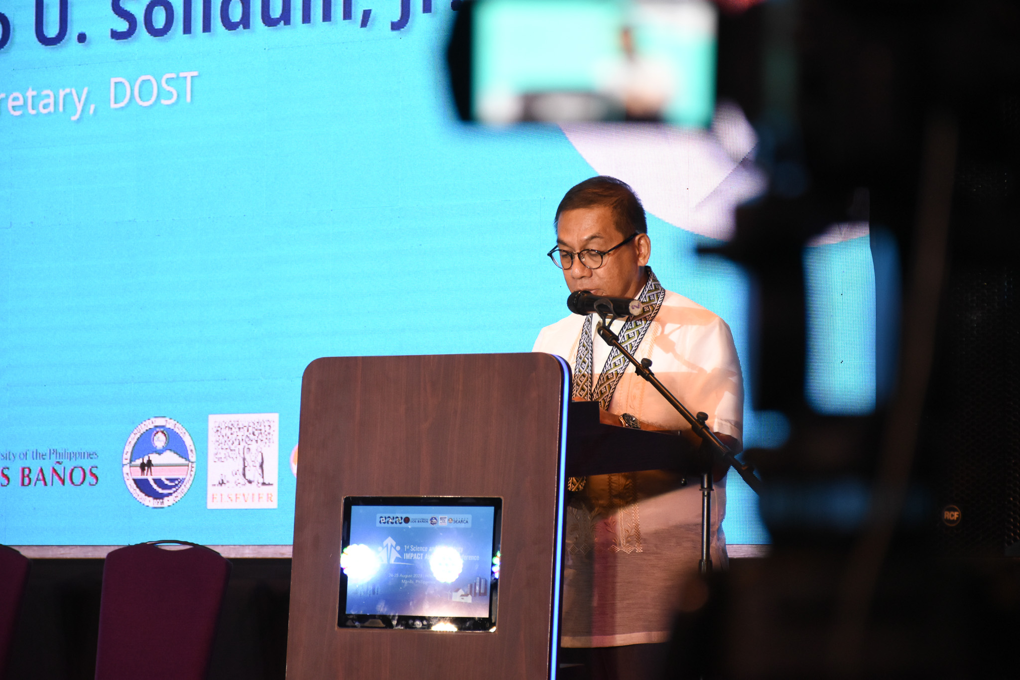 DOST Secretary Renato U. Solidum, Jr. joins the 1st S&T Impact Assessment Conference. Secretary Solidum speaks of the role of impact assessment on governance and accountability.