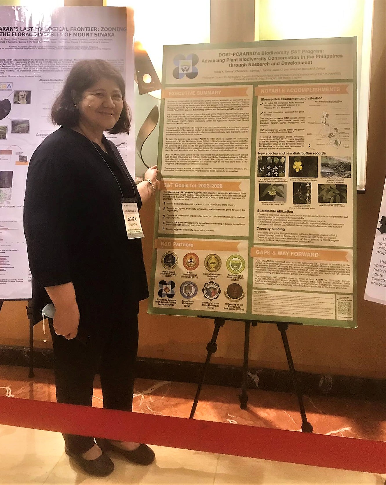 Dr. Nimfa Torreta, DOST-PCAARRD FERD’s OIC-Director, presented the Council’s programs, accomplishments, and vision towards PH plant conservation Image credit: Dr. Torreta