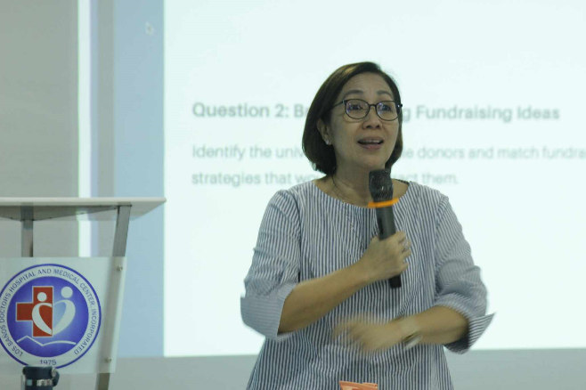 Ms. Marianne G. Quebral, President and CEO of Akubo, Software Philippines, Inc., served as the seminar's resource person. Image credit: ERDB