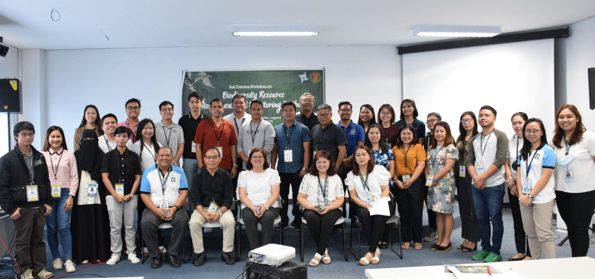 Group photo of speakers and participants during the second year of the training-workshop on “Biodiversity Resource Assessment and Monitoring Methods” (Image Credit: FERD, DOST-PCAARRD)