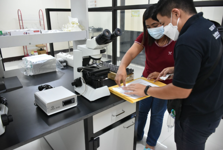 Tagging and Inspection of equipment procured for the ET Laboratory. (Image credit: Institution Development Division, DOST-PCAARRD)